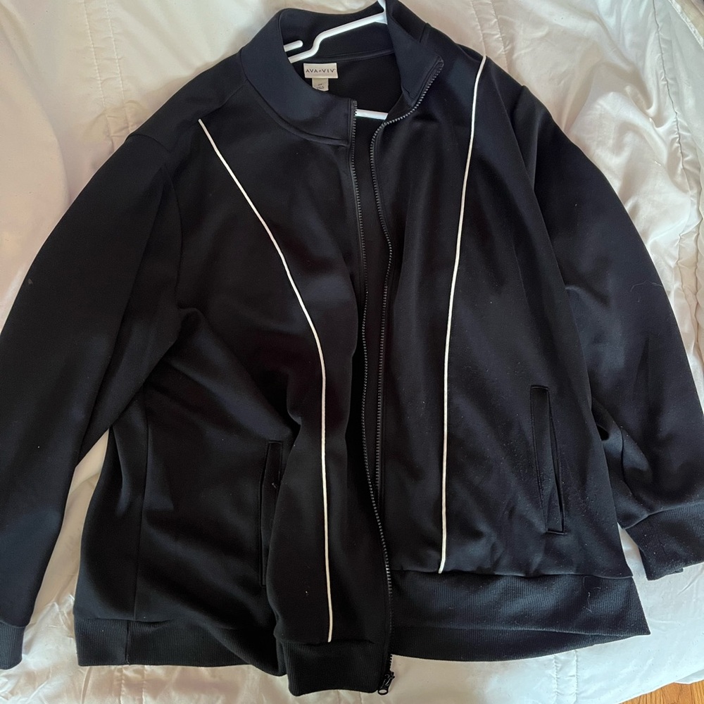 Oversized Sporty Y2K Zipup